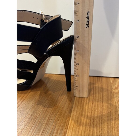 Pierre Dumas Shoes Womens Size 8 Black Strappy High Heel Sandals Sexy Dressy - Picture 7 of 9